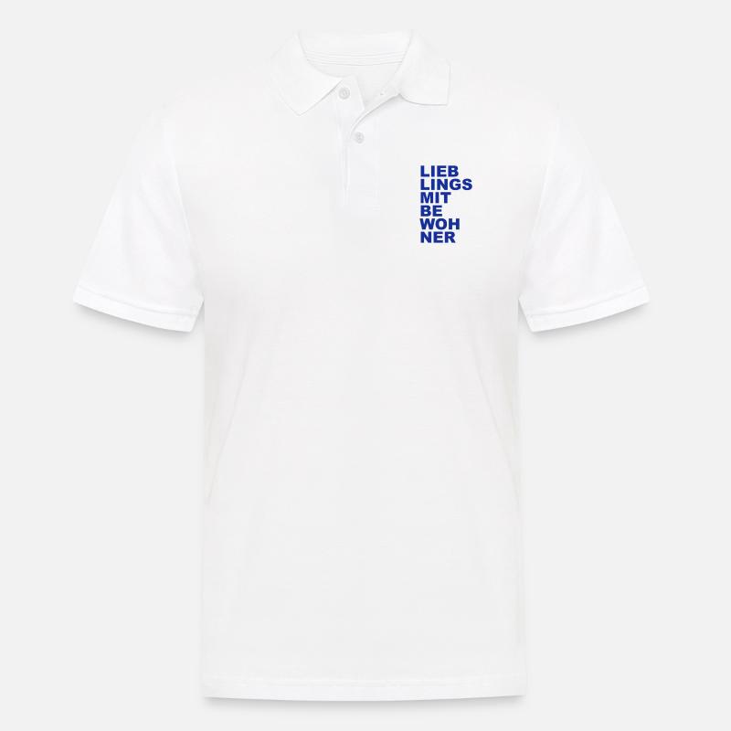 Lieblingsmitbewohner - Mitbewohner - Männer Poloshirt - Weiß