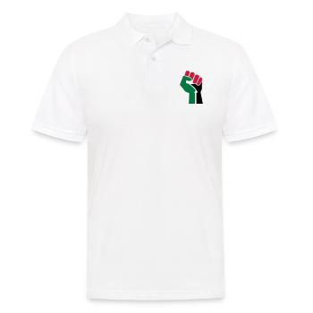 dessin palestinen symbole drapeau palestine - Polo Homme - blanc - Devant - Kai (181cm)