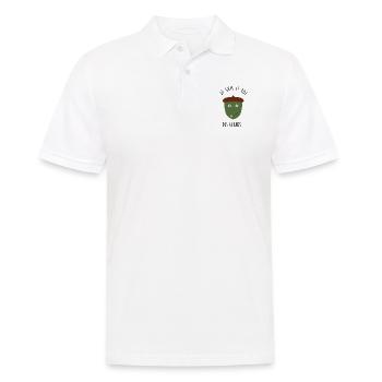 Gland - Paresse - Fainéant - Humour - Drôle [MG] - Polo Homme - blanc - Devant - Kai (181cm)
