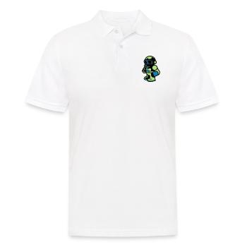 Cartoon Spaceman Astronaut - Men's Polo Shirt - white - Front - Kai (181cm)