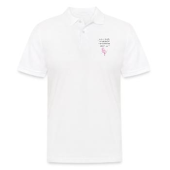 j’ai choisi d’être un flamant rose - Polo Homme - blanc - Devant - Kai (181cm)