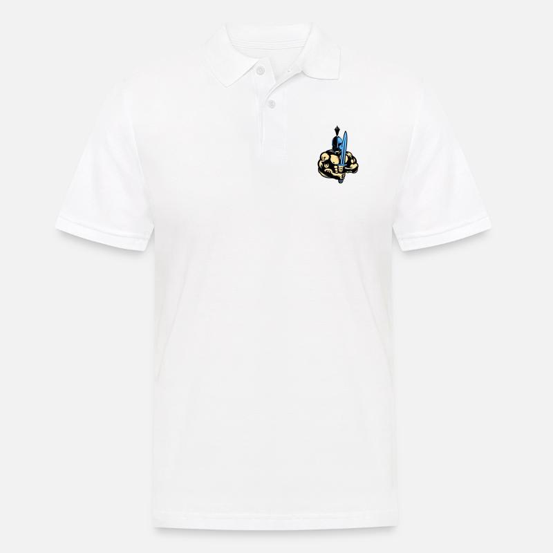 Sparta Warrior - Männer Poloshirt - Weiß