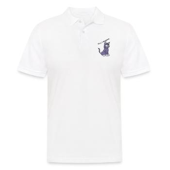 Drôle de dicton : C’est une catastophe - Polo Homme - blanc - Devant - Kai (181cm)