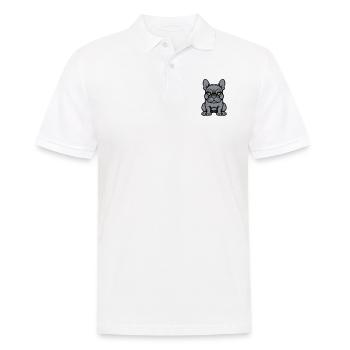Bulldogg Dog Comic - Men's Polo Shirt - white - Front - Kai (181cm)