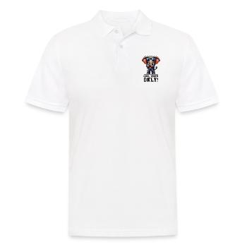 Elefant Comic cool - Männer Poloshirt - Weiß - Vorne - Kai (181cm)