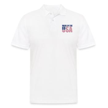 made-in-the-usa - Männer Poloshirt - Weiß - Vorne - Kai (181cm)