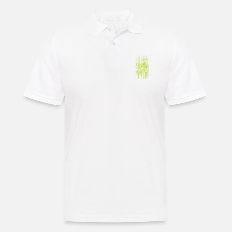 Matrix Vertikal - Männer Poloshirt - Weiß