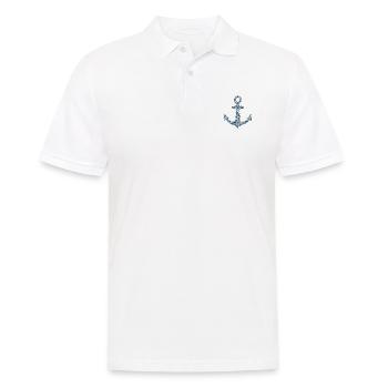 Encre de mon petit bateau en mer - Polo Homme - blanc - Devant - Kai (181cm)