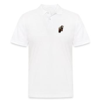 Pferde T-shirt Geschenk Reiter  - Männer Poloshirt - Weiß - Vorne - Kai (181cm)