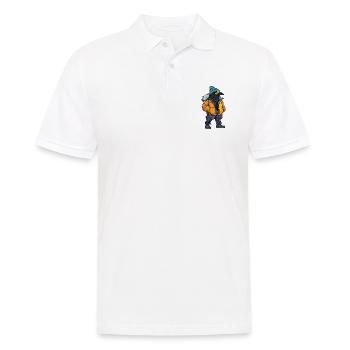 Corbeau Corbeau Drôle d’hiver - Polo Homme - blanc - Devant - Kai (181cm)