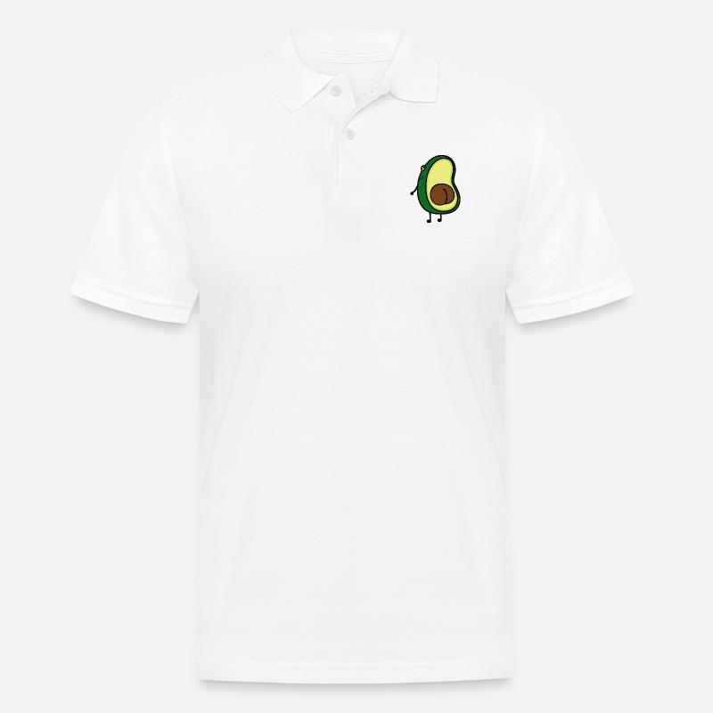 Avocado - Männer Poloshirt - Weiß