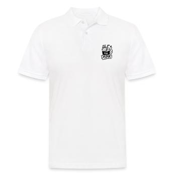HOLT WAS TRINKEN HEIß SOMMER REISEN SPRÜCHE MOTIVE - Männer Poloshirt - Weiß - Vorne - Kai (181cm)