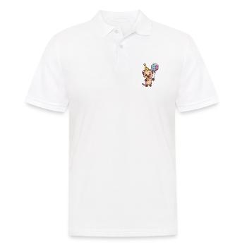 Bande dessinée d’anniversaire de hyène - Polo Homme - blanc - Devant - Kai (181cm)