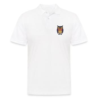 Eule Halloween Tier - Männer Poloshirt - Weiß - Vorne - Kai (181cm)