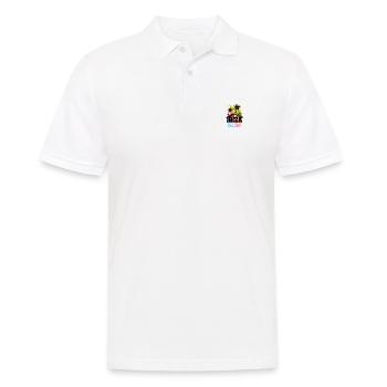 Ibiza 2025 Palmiers Colorés - Polo Homme - blanc - Devant - Kai (181cm)