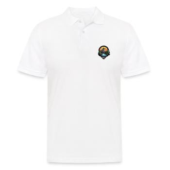 Berge Kompass - Männer Poloshirt - Weiß - Vorne - Kai (181cm)