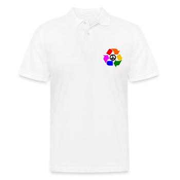 Signe de paix - Polo Homme - blanc - Devant - Kai (181cm)