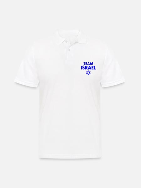Team israel - Men's Polo Shirt - white