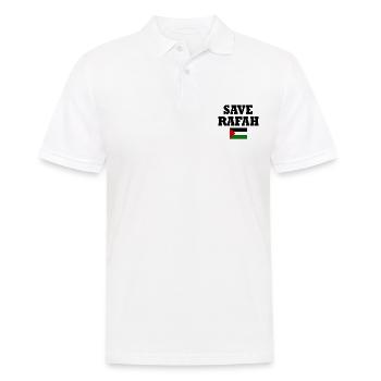 Save rafah - Men's Polo Shirt - white - Front - Kai (181cm)