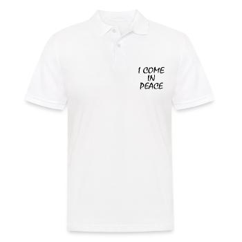 i come in peace im peace couple - Men's Polo Shirt - white - Front - Kai (181cm)
