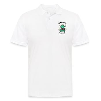 Activated in the office - The office - Männer Poloshirt - Weiß - Vorne - Kai (181cm)