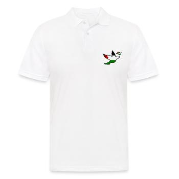 Free palestine - Polo Homme - blanc - Devant - Kai (181cm)