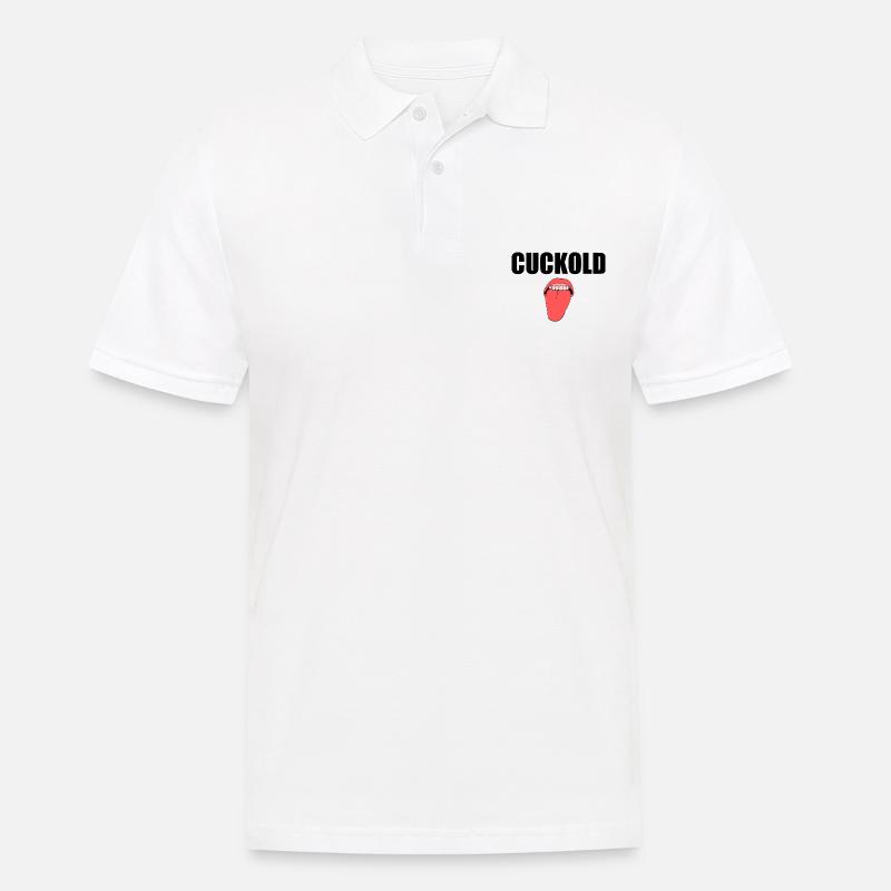 Cuckold - Männer Poloshirt - Weiß