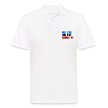 rassisten sind keine alternative - Männer Poloshirt - Weiß - Vorne - Kai (181cm)