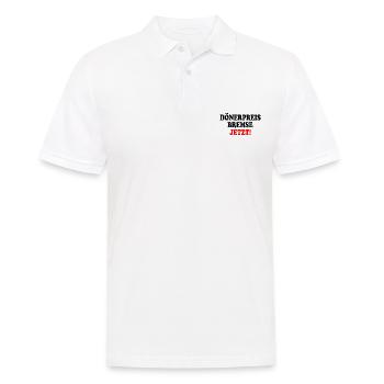 dönerpreisbremse jetzt - Männer Poloshirt - Weiß - Vorne - Kai (181cm)