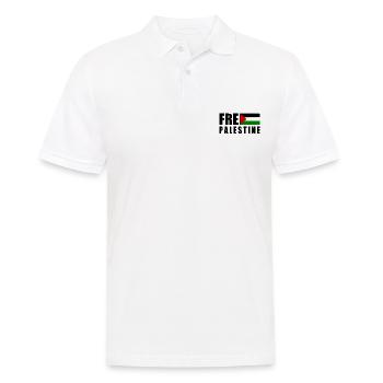 Free palestine - Polo Homme - blanc - Devant - Kai (181cm)