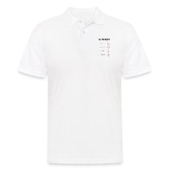 Mathe. Mathelehrer. Mathematiker. Geschenk - Men's Polo Shirt - white - Front - Kai (181cm)