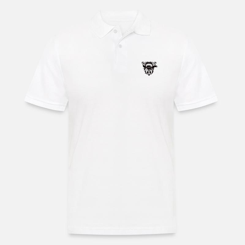 Fox Pirat - Männer Poloshirt - Weiß