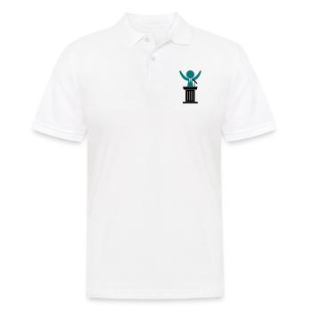 Un politicien parle à ses électeurs - Polo Homme - blanc - Devant - Kai (181cm)