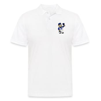 Peintre au pinceau et de la peinture - Polo Homme - blanc - Devant - Kai (181cm)