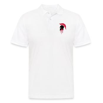 sparta_helm_blood - Polo Homme - blanc - Devant - Kai (181cm)