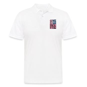 One Nation Under God - Men's Polo Shirt - white - Front - Kai (181cm)