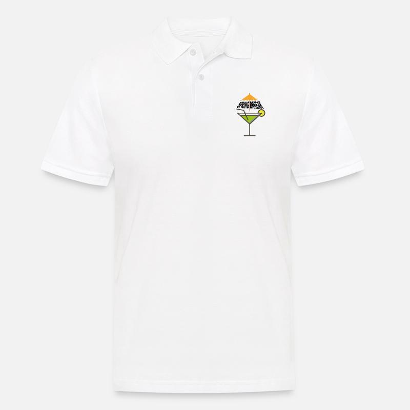 Spring Break - Männer Poloshirt - Weiß
