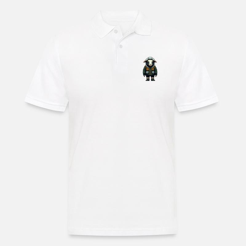 Wooligan ein Hooligan-Schaf - Männer Poloshirt - Weiß