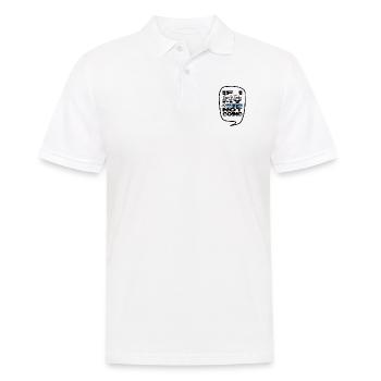 Book Dragon Book Keeper Cat Bday Book Fan Comics - Men's Polo Shirt - white - Front - Kai (181cm)