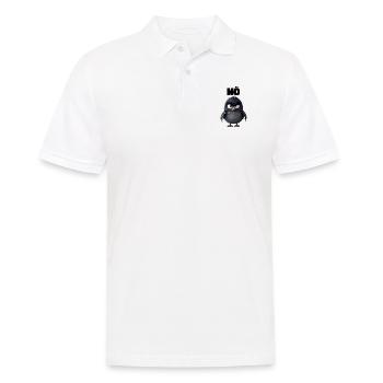 Rabe "NÖ" Design - Männer Poloshirt - Weiß - Vorne - Kai (181cm)