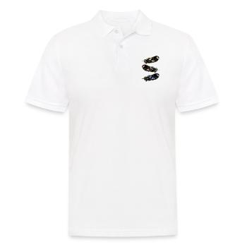 Feder - Männer Poloshirt - Weiß - Vorne - Kai (181cm)