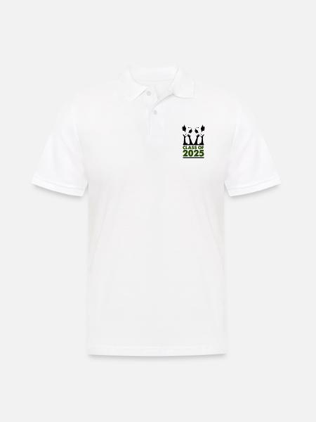 class of 2025 - Men's Polo Shirt - white