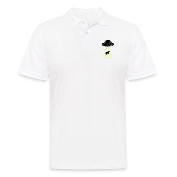 ufo kuh - Männer Poloshirt - Weiß - Vorne - Kai (181cm)