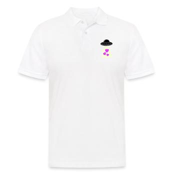 Coeur d’OVNI - Polo Homme - blanc - Devant - Kai (181cm)