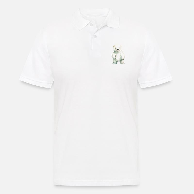 Eisbär Eisbär Klassenmaskottchen - Männer Poloshirt - Weiß