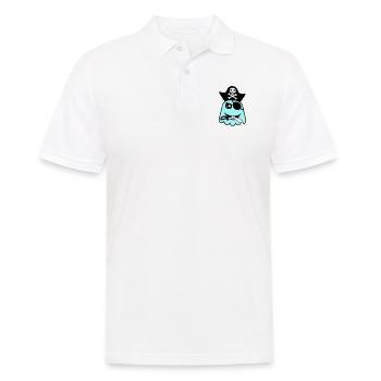 Pirate Ghost Funny Evil Ghost Halloween Fun - Men's Polo Shirt - white - Front - Kai (181cm)