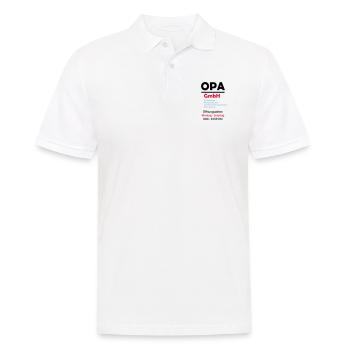 opa gmbh 02 - Männer Poloshirt - Weiß - Vorne - Kai (181cm)