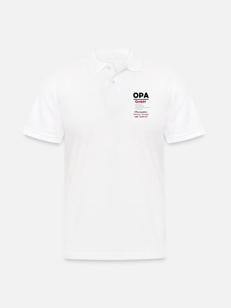 opa gmbh 02 - Männer Poloshirt - Weiß