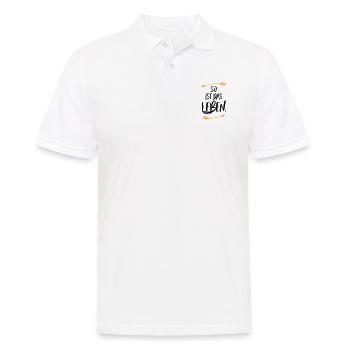 So ist das Leben - Männer Poloshirt - Weiß - Vorne - Kai (181cm)