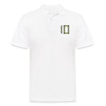 10. BIRTHDAY. HAPPY BIRTHDAY - Men's Polo Shirt - white - Front - Kai (181cm)